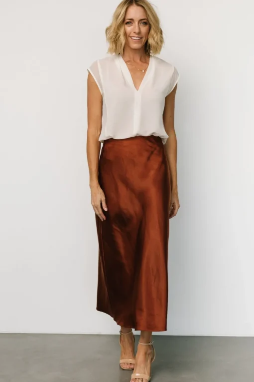 Celeste Satin Midi Skirt | | Baltic Born Best