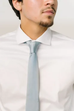 Classic Satin Tie | Light Blue | Baltic Born Cheap