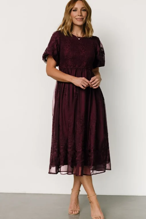 Corrine Embroidered Midi Dress | | Baltic Born Clearance