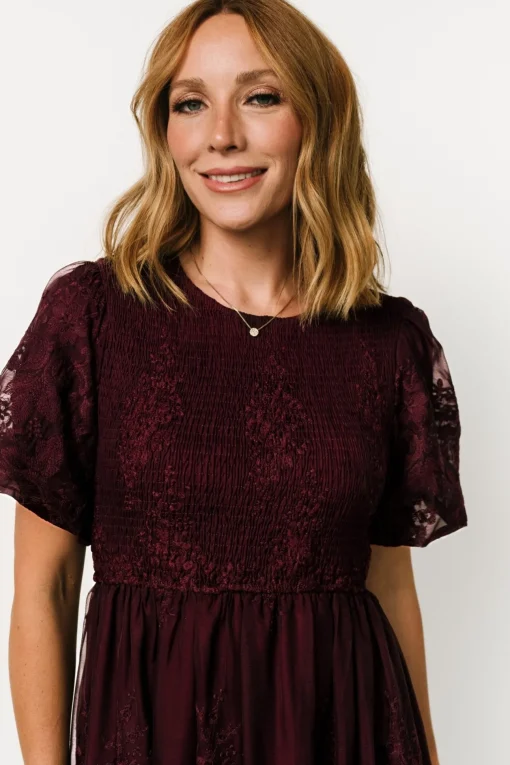 Corrine Embroidered Midi Dress | | Baltic Born Clearance