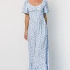 Durban Maxi Dress | Dusty Blue Print | Baltic Born Cheap