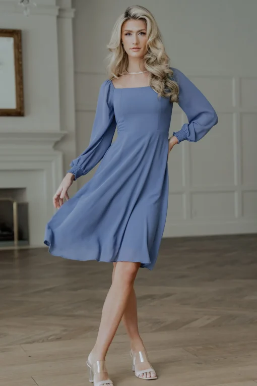 Elise Short Dress | Whisper Blue | Baltic Born Discount