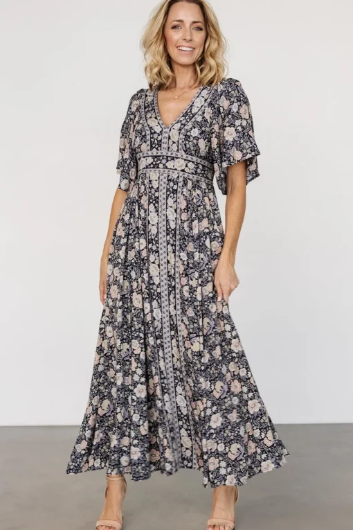 Elissa Maxi Dress | Midnight Floral | Baltic Born Discount
