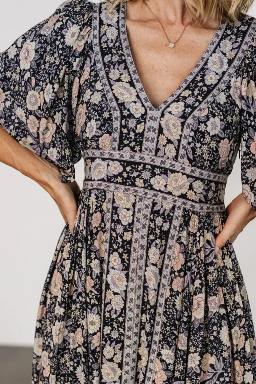 Elissa Maxi Dress | Midnight Floral | Baltic Born Discount