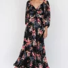 Estefania Maxi Dress | Black Floral | Baltic Born Best Sale