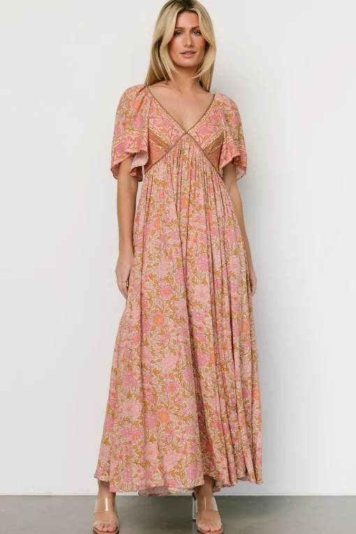 Evanthia Maxi Dress | Vintage Blush Print | Baltic Born Cheap