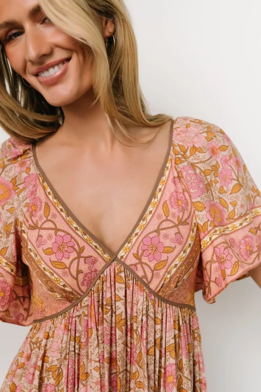 Evanthia Maxi Dress | Vintage Blush Print | Baltic Born Cheap