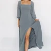 Giselle Maxi Dress | Dusty Blue | Baltic Born Cheap