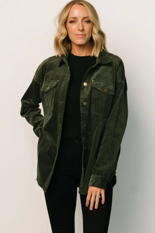 Greeley Corduroy Jacket | Deep Green | Baltic Born Fashion