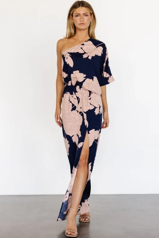 Halston Maxi Dress | Navy + Blush | Baltic Born Cheap