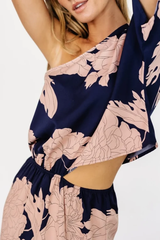 Halston Maxi Dress | Navy + Blush | Baltic Born Cheap