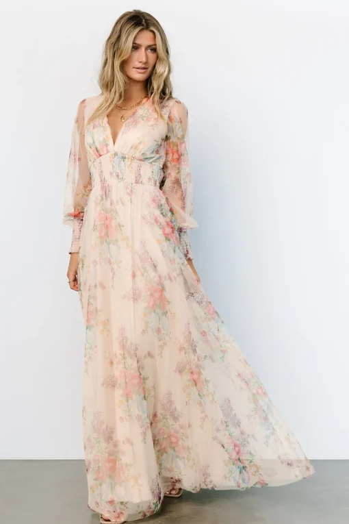 Layla Tulle Maxi Dress | Romantic Floral | Baltic Born Cheap