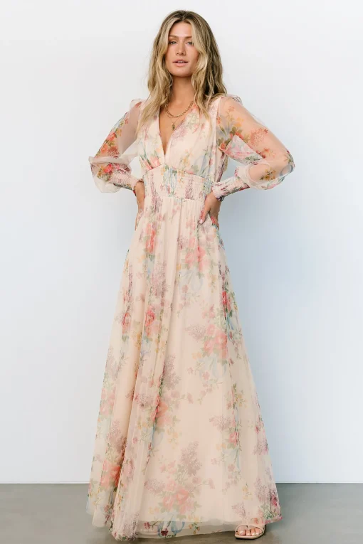 Layla Tulle Maxi Dress | Romantic Floral | Baltic Born Cheap
