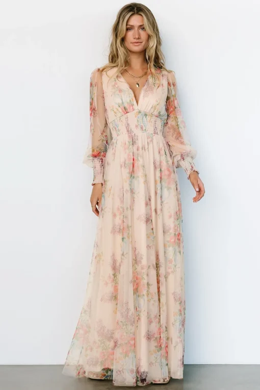 Layla Tulle Maxi Dress | Romantic Floral | Baltic Born Cheap