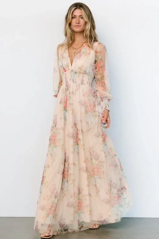 Layla Tulle Maxi Dress | Romantic Floral | Baltic Born Cheap