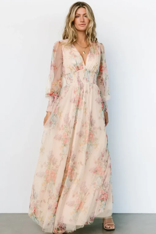 Layla Tulle Maxi Dress | Romantic Floral | Baltic Born Cheap
