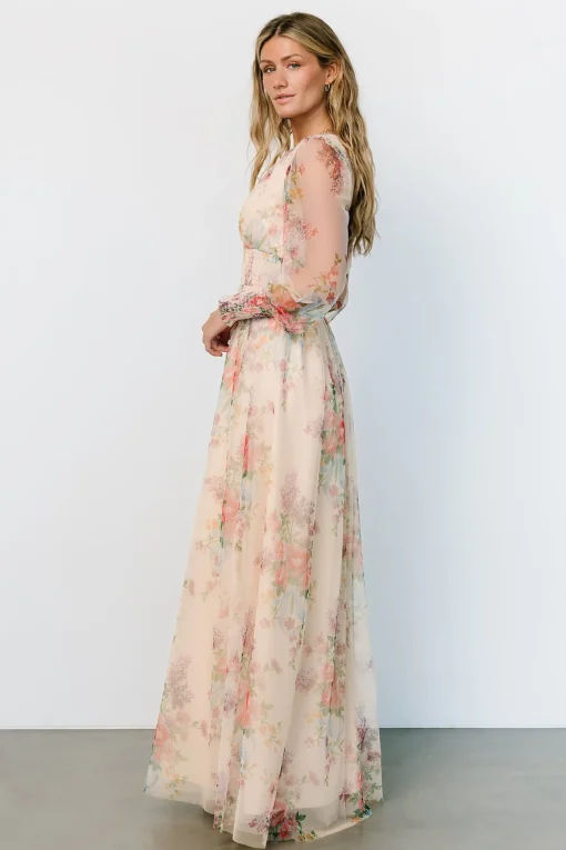 Layla Tulle Maxi Dress | Romantic Floral | Baltic Born Cheap