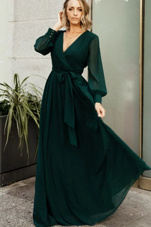 Lydia Maxi Dress | Hunter Green | Baltic Born Shop