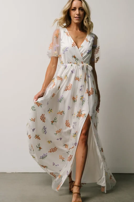 Marseille Embossed Maxi Dress | Meadow Floral | Baltic Born Cheap