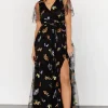 Marseille Embossed Maxi Dress | Midnight Meadow | Baltic Born Sale