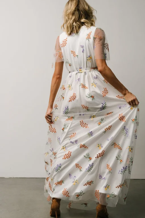 Marseille Embossed Maxi Dress | Meadow Floral | Baltic Born Cheap