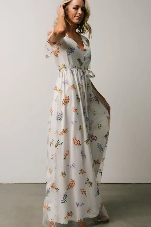 Marseille Embossed Maxi Dress | Meadow Floral | Baltic Born Cheap