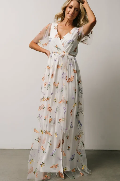 Marseille Embossed Maxi Dress | Meadow Floral | Baltic Born Cheap