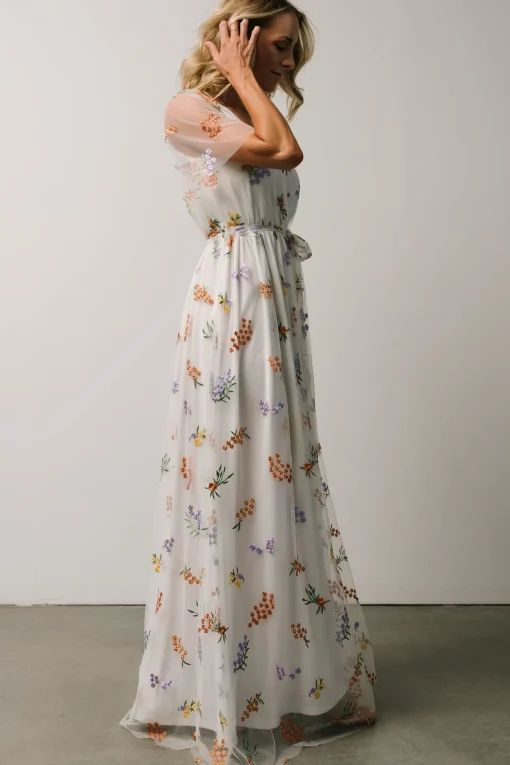 Marseille Embossed Maxi Dress | Meadow Floral | Baltic Born Cheap