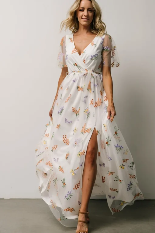 Marseille Embossed Maxi Dress | Meadow Floral | Baltic Born Cheap