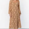 McKinney Dress | Brown + Gold Floral | Baltic Born Best