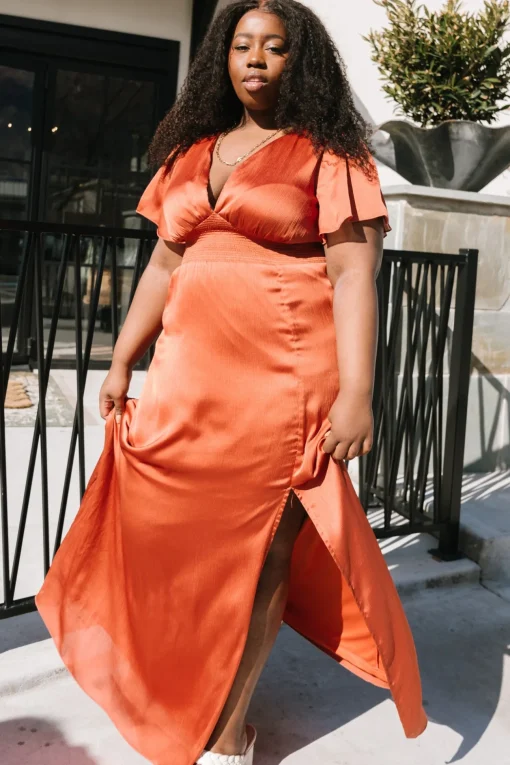 Prague Satin Maxi Dress | | Baltic Born Clearance
