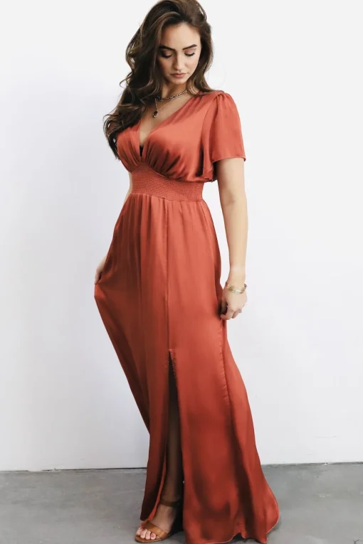 Prague Satin Maxi Dress | | Baltic Born Clearance