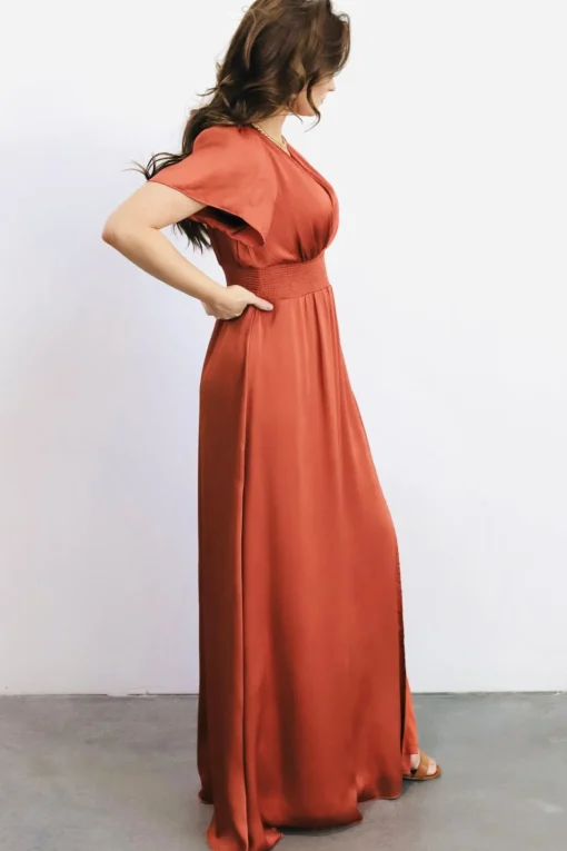 Prague Satin Maxi Dress | | Baltic Born Clearance