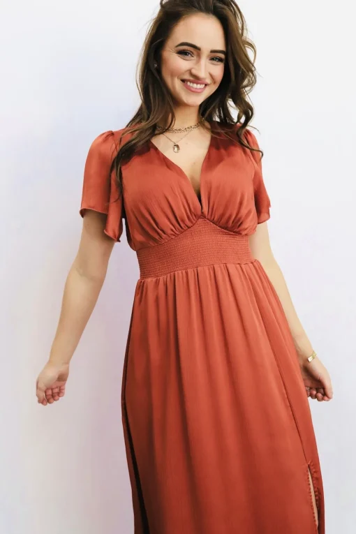 Prague Satin Maxi Dress | | Baltic Born Clearance