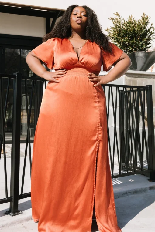 Prague Satin Maxi Dress | | Baltic Born Clearance