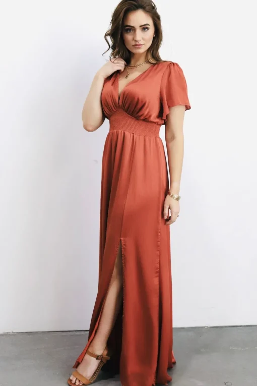 Prague Satin Maxi Dress | | Baltic Born Clearance