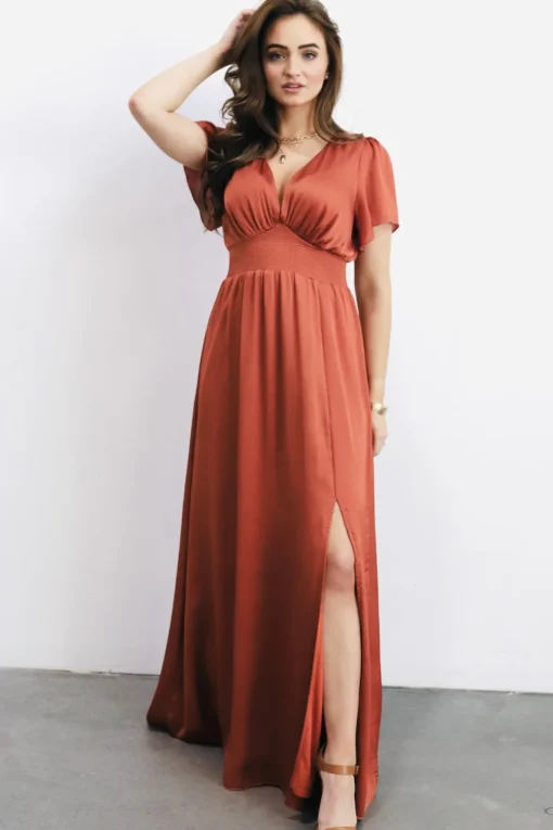 Prague Satin Maxi Dress | | Baltic Born Clearance