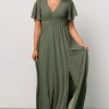 Ramona Maxi Dress | Dark Sage | Baltic Born Hot