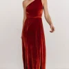 Tatiana Velvet One Shoulder Maxi Dress | | Baltic Born Fashion