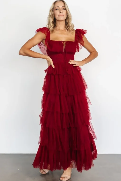 Valora Swiss Dot Tulle Maxi Dress | | Baltic Born Shop