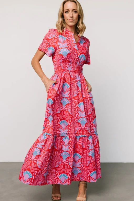 Vera Maxi Dress | Red Multi Print | Baltic Born New