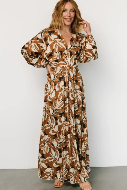 Yolanthe Maxi Dress | Copper Multi | Baltic Born Fashion