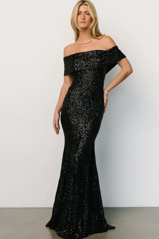 Yvonne Off Shoulder Sequin Gown | | Baltic Born Clearance