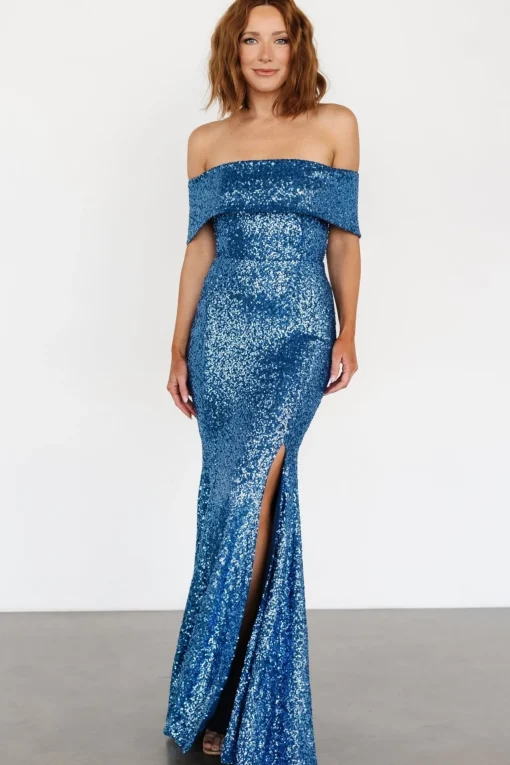 Yvonne Off Shoulder Sequin Gown | | Baltic Born Hot
