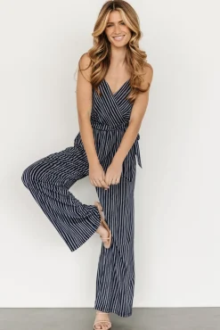 Zuri Tank Jumpsuit | Navy Stripe | Baltic Born Hot